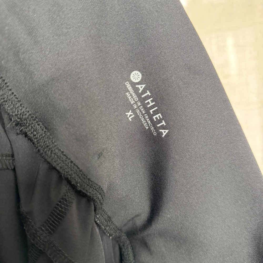 Athleta Spar Pants Ankle Jogger Black Workout Yoga Pilates Athleisure Women's XL - Picture 9 of 11